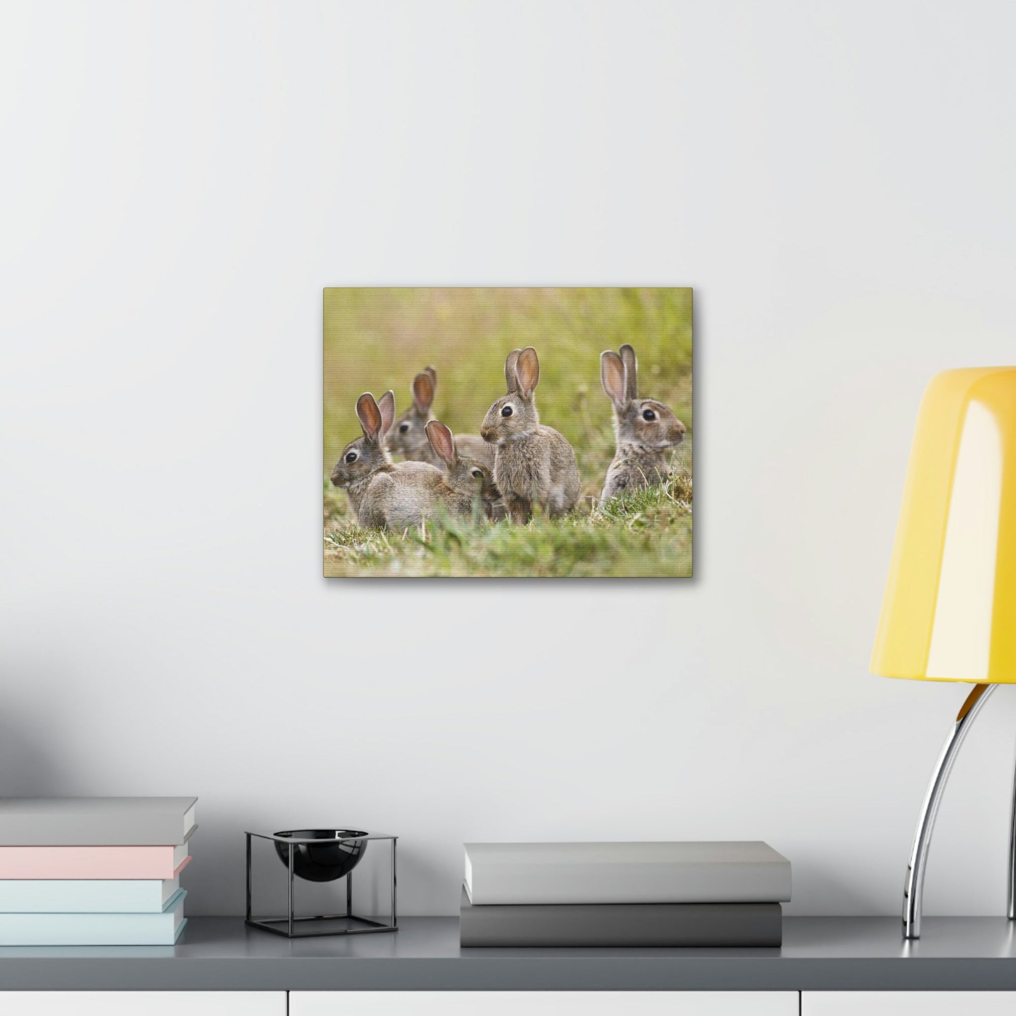 Scripture Walls Rabbit Group Rabbit Troop Print Animal Wall Art Wildlife Canvas Prints Wall Art Ready to Hang Unframed-Express Your Love Gifts