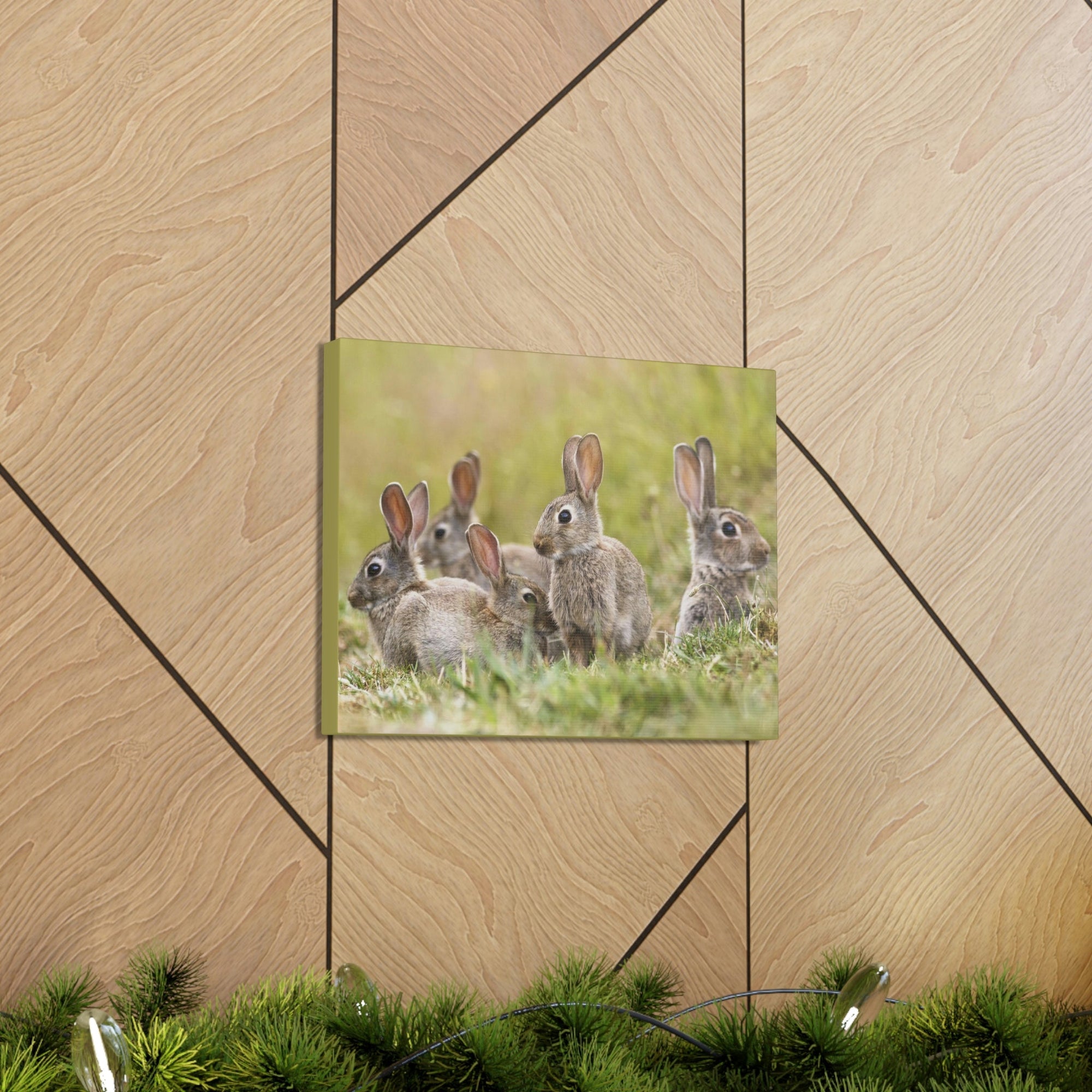 Scripture Walls Rabbit Group Rabbit Troop Print Animal Wall Art Wildlife Canvas Prints Wall Art Ready to Hang Unframed-Express Your Love Gifts