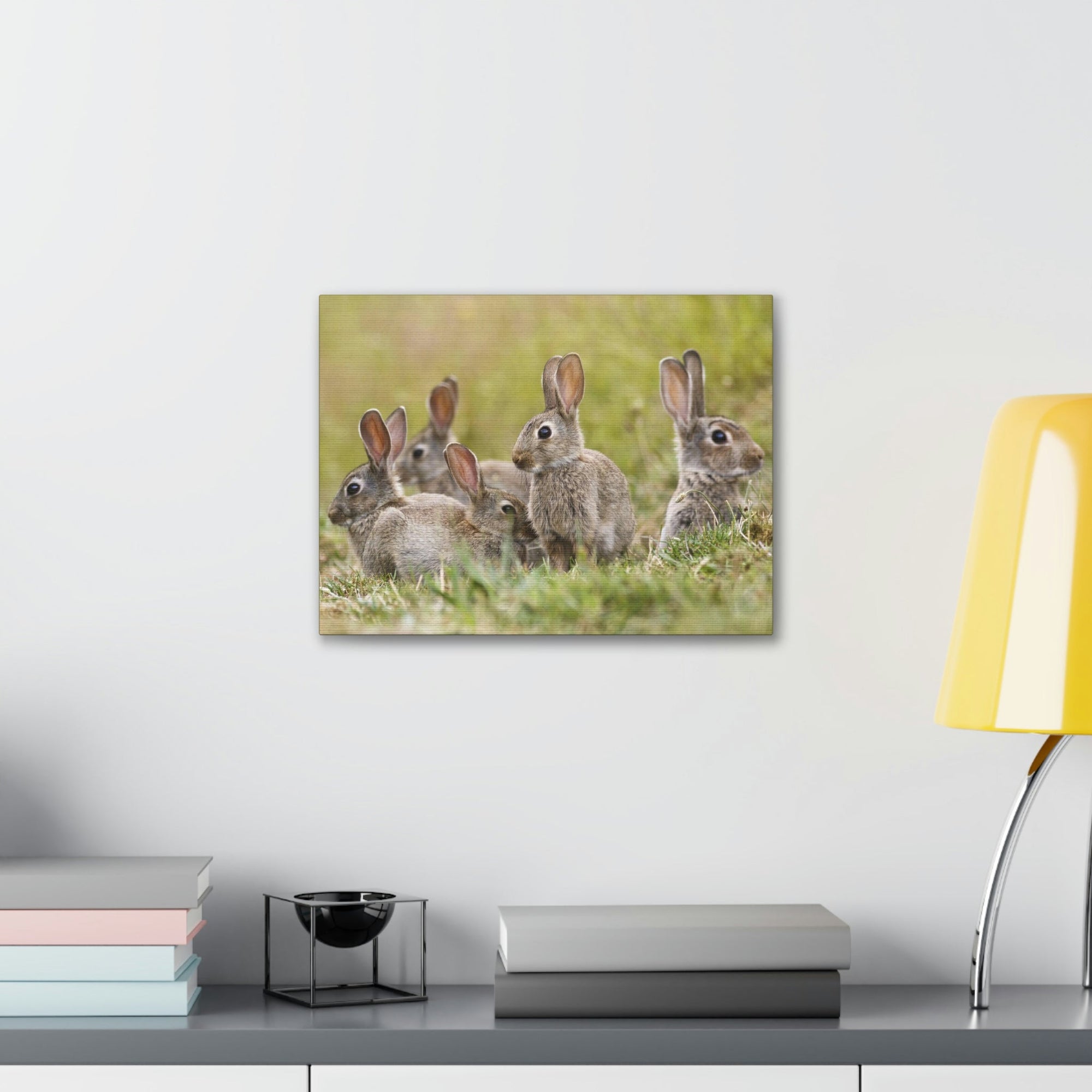 Scripture Walls Rabbit Group Rabbit Troop Print Animal Wall Art Wildlife Canvas Prints Wall Art Ready to Hang Unframed-Express Your Love Gifts