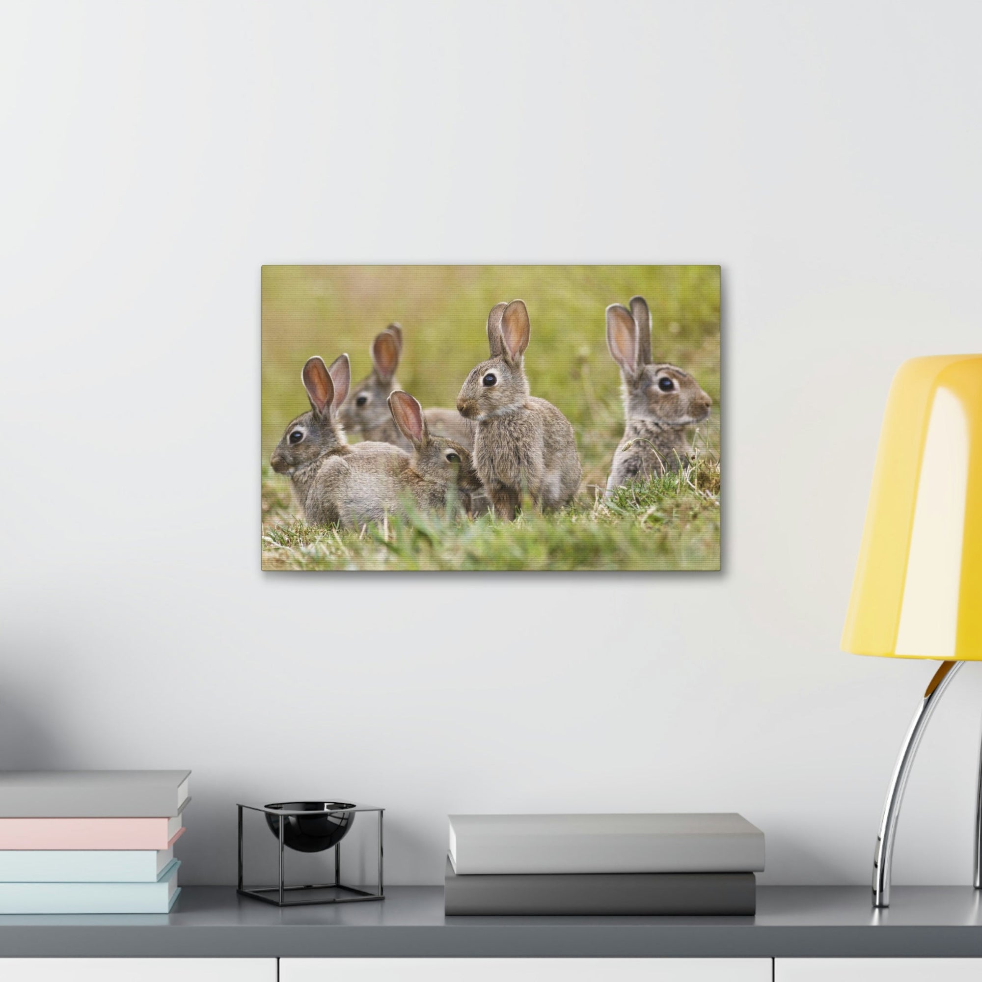 Scripture Walls Rabbit Group Rabbit Troop Print Animal Wall Art Wildlife Canvas Prints Wall Art Ready to Hang Unframed-Express Your Love Gifts