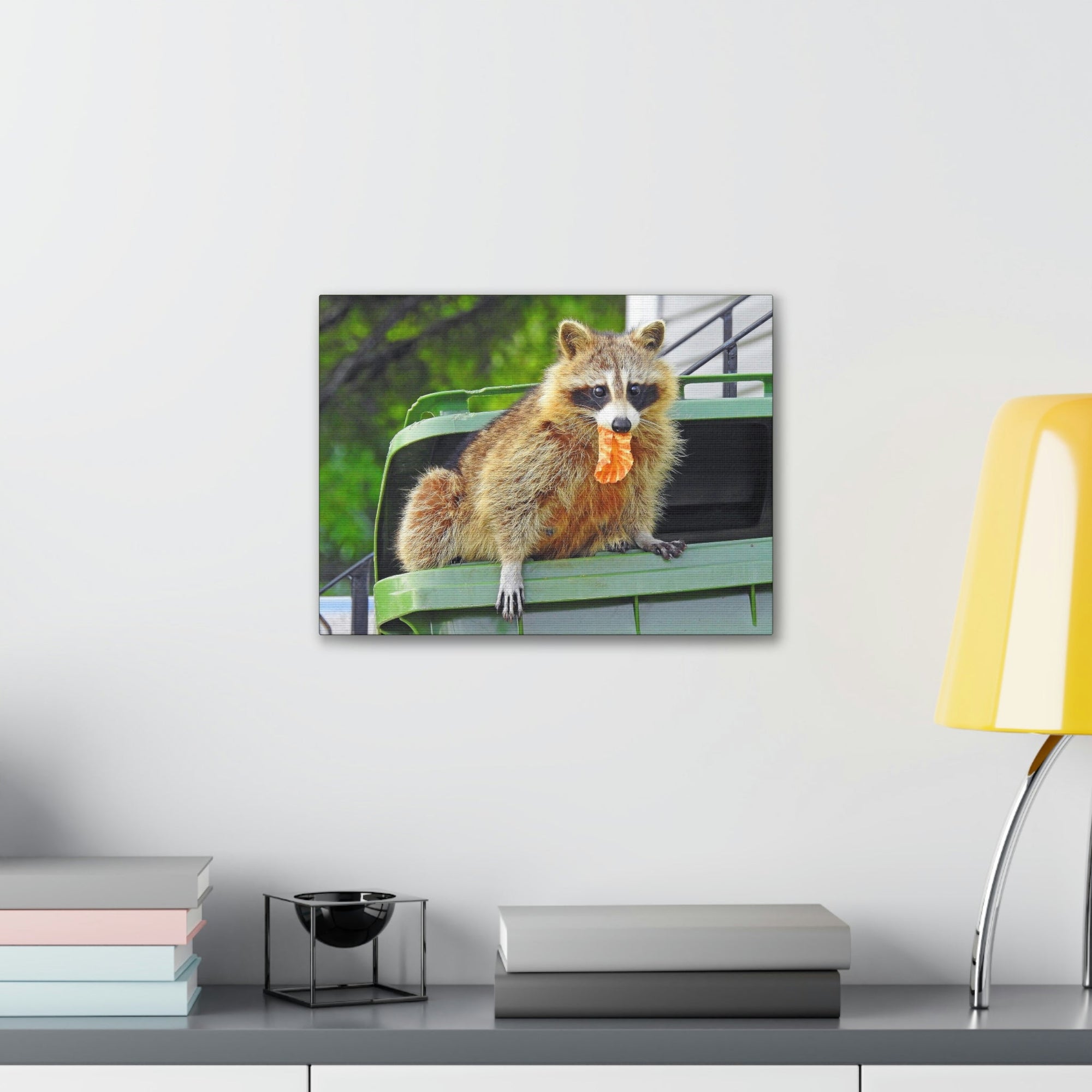 Scripture Walls Raccoon Hunting Raccoon on Hunt Print Animal Wall Art Wildlife Canvas Prints Wall Art Ready to Hang Unframed-Express Your Love Gifts