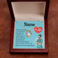 RN Nurse Gift Forever Necklace w Message Card-Express Your Love Gifts