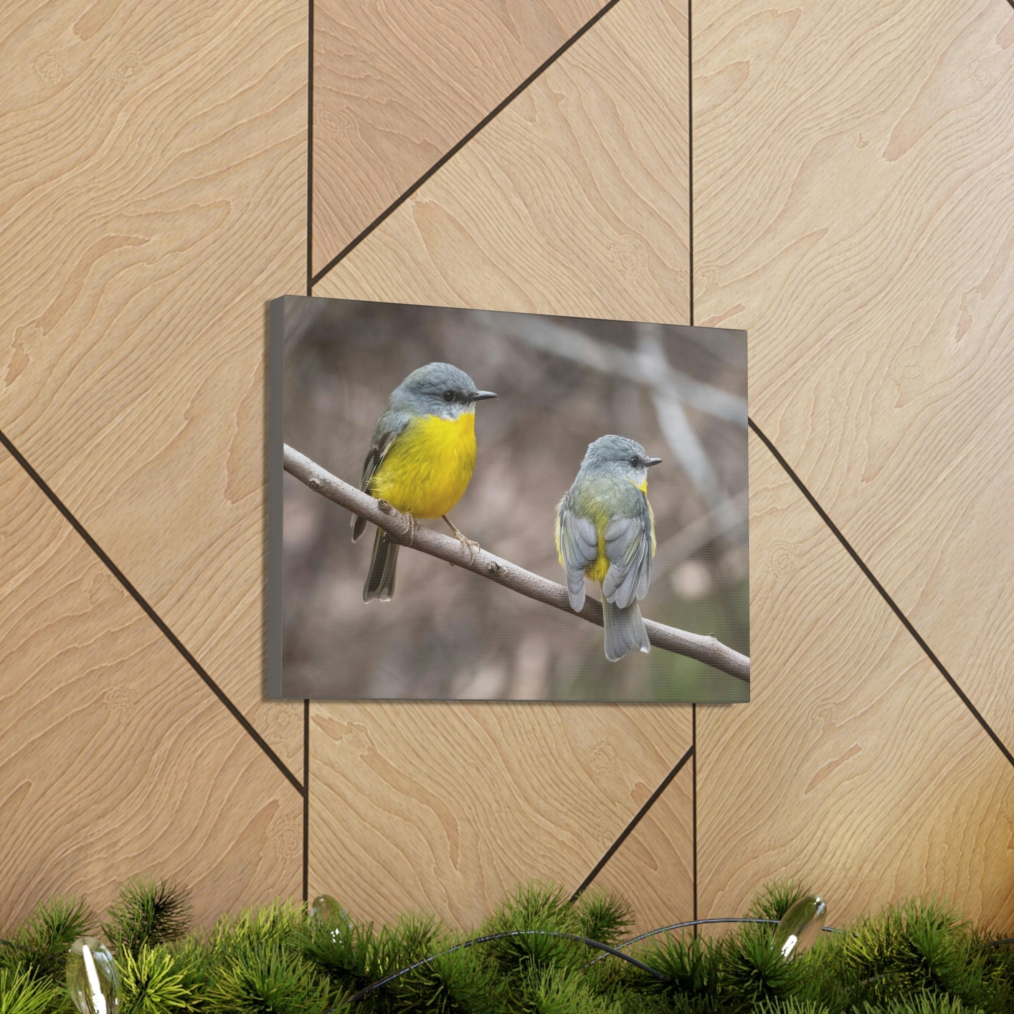 Scripture Walls Robin Couple Robin Couple Print Animal Wall Art Wildlife Canvas Prints Wall Art Ready to Hang Unframed-Express Your Love Gifts