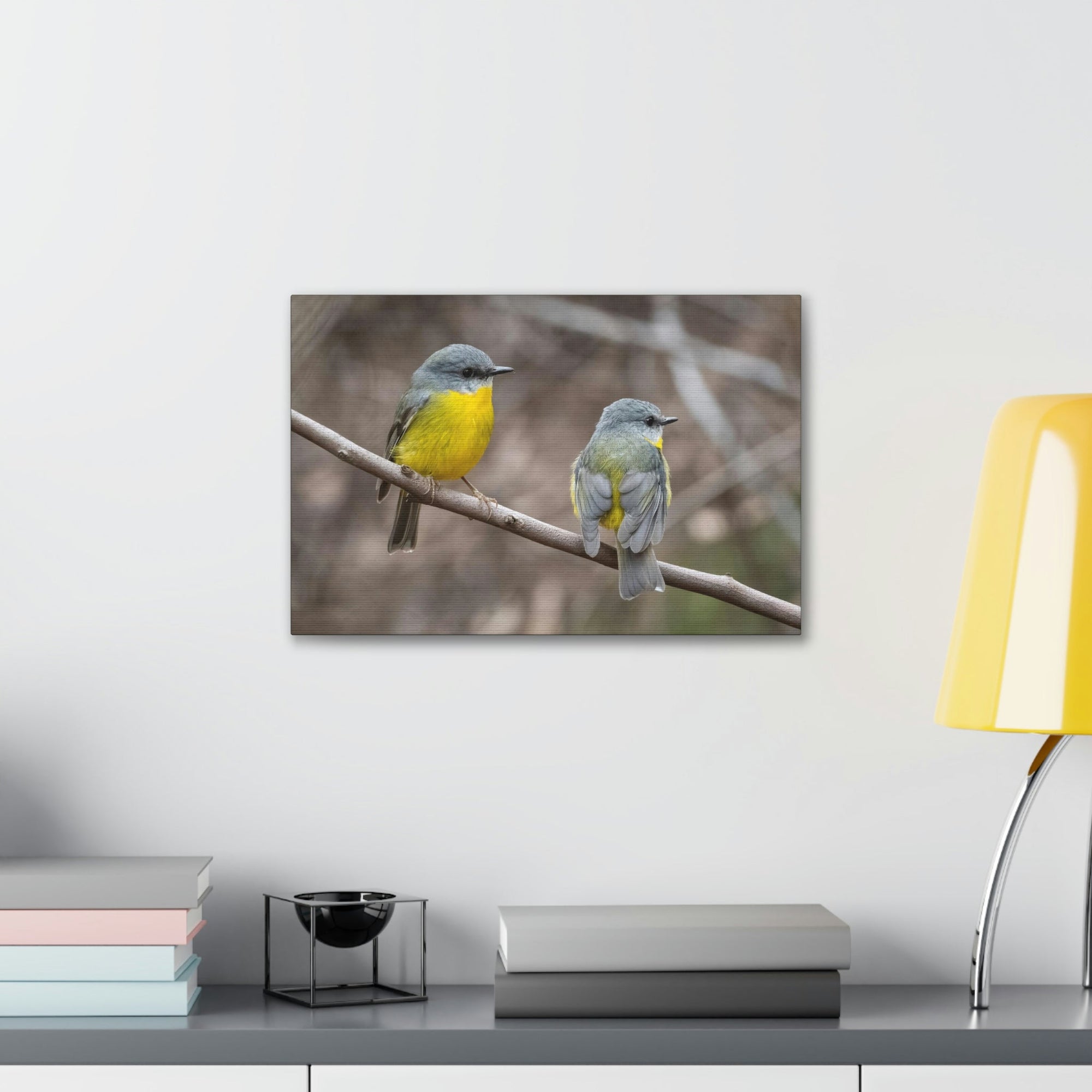 Scripture Walls Robin Couple Robin Couple Print Animal Wall Art Wildlife Canvas Prints Wall Art Ready to Hang Unframed-Express Your Love Gifts