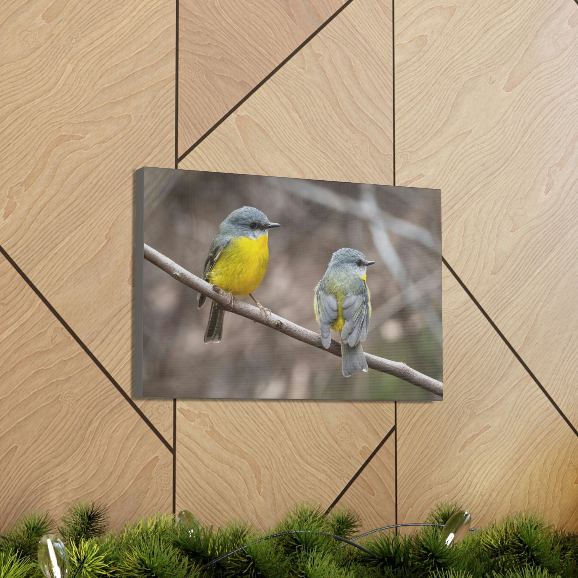 Scripture Walls Robin Couple Robin Couple Print Animal Wall Art Wildlife Canvas Prints Wall Art Ready to Hang Unframed-Express Your Love Gifts