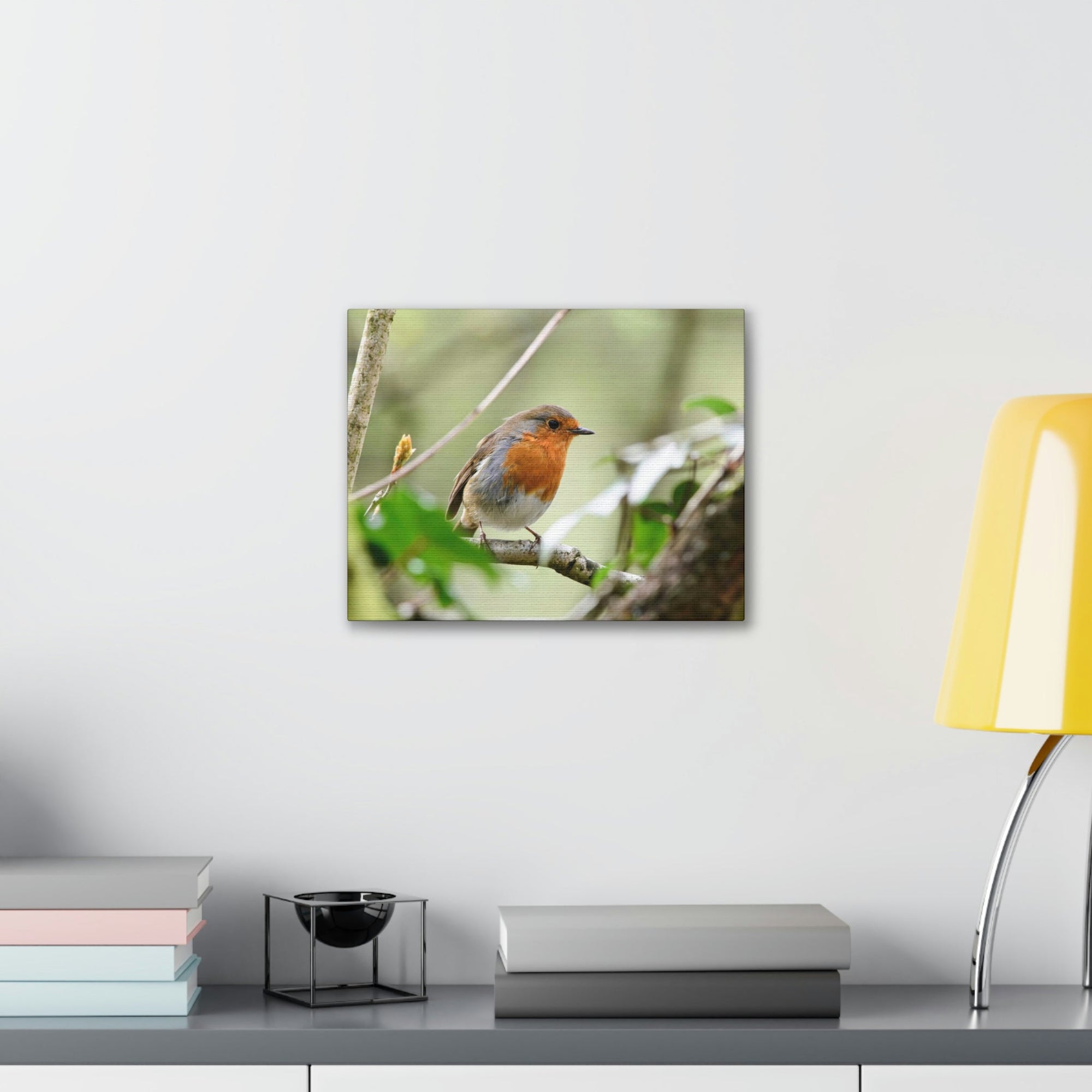 Scripture Walls Robin Hunting Robin on Hunt Print Animal Wall Art Wildlife Canvas Prints Wall Art Ready to Hang Unframed-Express Your Love Gifts