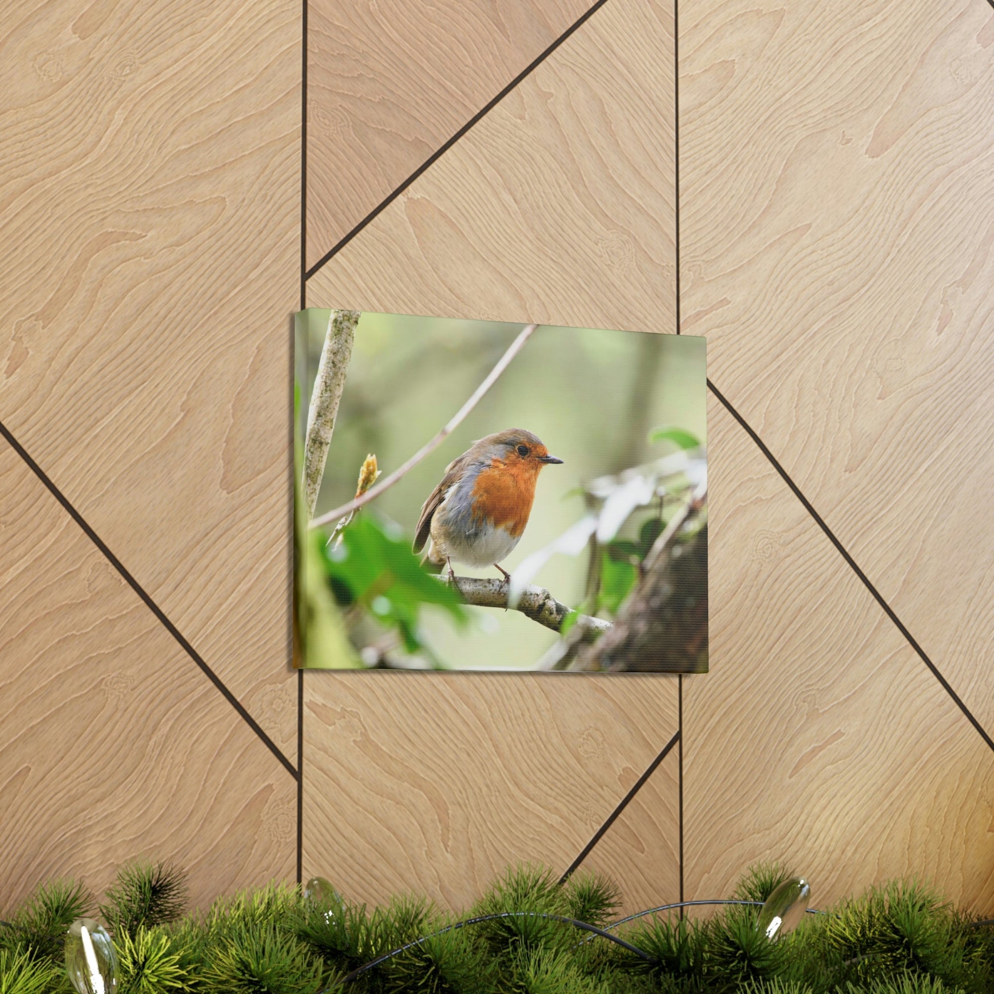 Scripture Walls Robin Hunting Robin on Hunt Print Animal Wall Art Wildlife Canvas Prints Wall Art Ready to Hang Unframed-Express Your Love Gifts