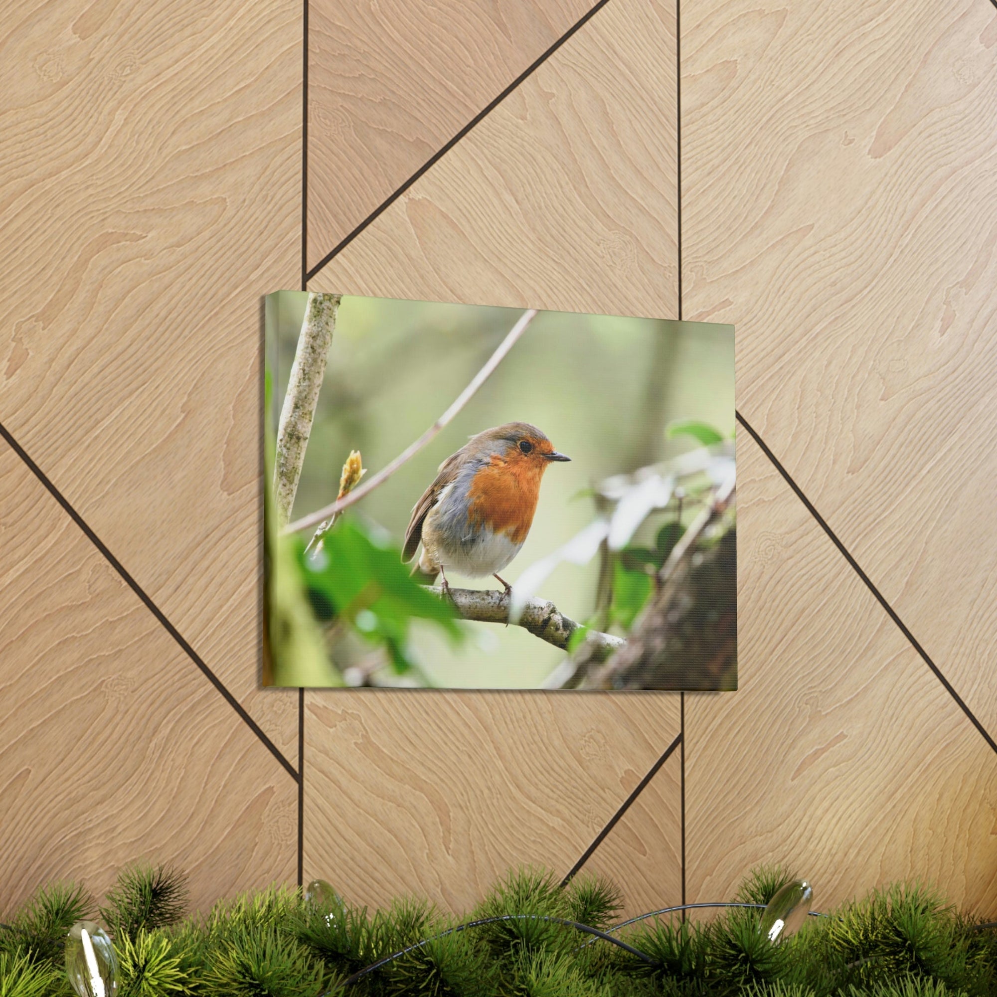 Scripture Walls Robin Hunting Robin on Hunt Print Animal Wall Art Wildlife Canvas Prints Wall Art Ready to Hang Unframed-Express Your Love Gifts