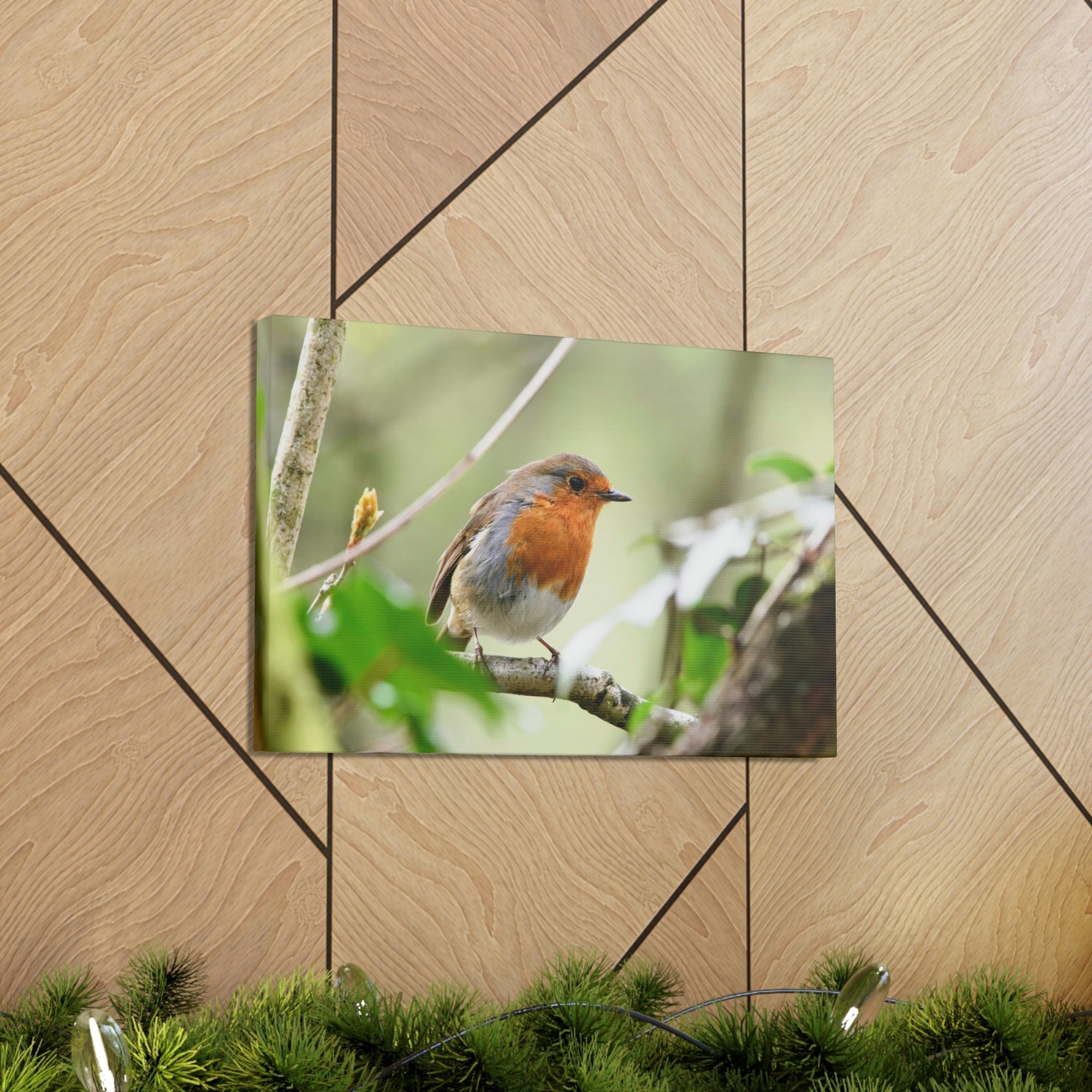 Scripture Walls Robin Hunting Robin on Hunt Print Animal Wall Art Wildlife Canvas Prints Wall Art Ready to Hang Unframed-Express Your Love Gifts