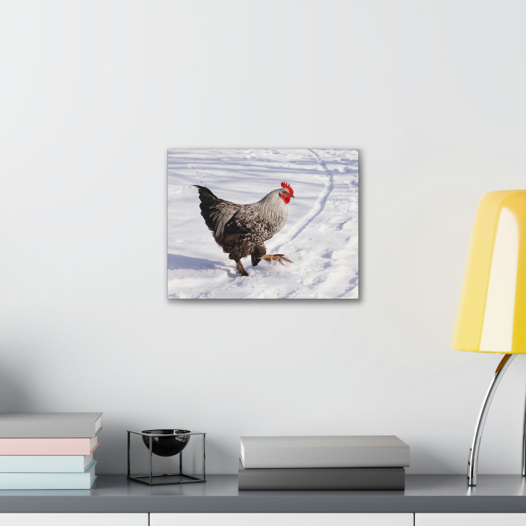 Scripture Walls Rooster Hunting Rooster on Hunt Print Animal Wall Art Wildlife Canvas Prints Wall Art Ready to Hang Unframed-Express Your Love Gifts