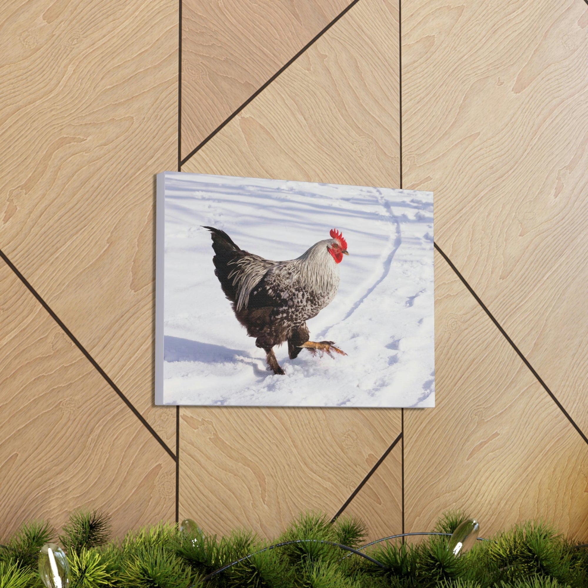 Scripture Walls Rooster Hunting Rooster on Hunt Print Animal Wall Art Wildlife Canvas Prints Wall Art Ready to Hang Unframed-Express Your Love Gifts