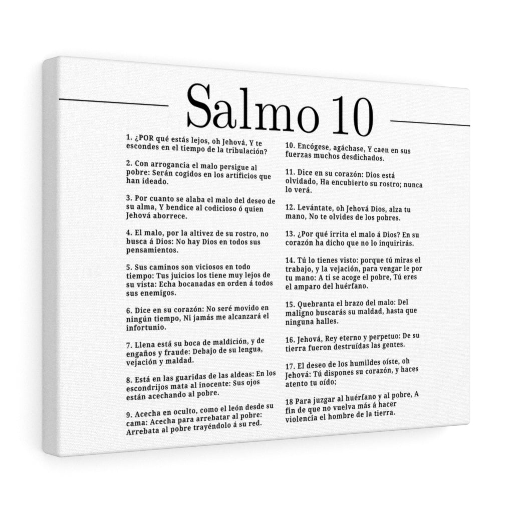 Salmo 91 Impresion De Arte Crist en Blanco Spanish Ready to Hang