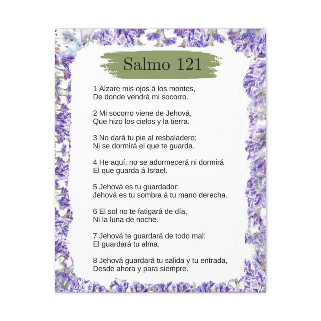 Salmo 121 Impresion De Arte Crist en Pared Lista Para Colgar in Spanish Ready to Hang Bible Canvas Unframed-Express Your Love Gifts