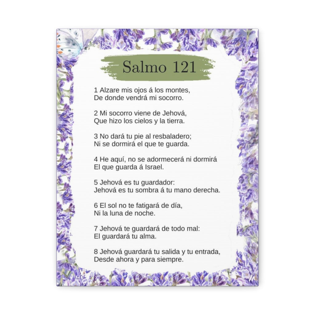 Salmo 121 Impresion De Arte Crist en Pared Lista Para Colgar in Spanish Ready to Hang Bible Canvas Unframed-Express Your Love Gifts
