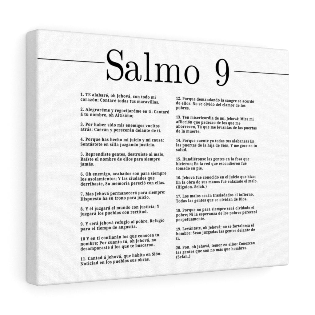 Salmo 91 Impresion De Arte Crist en Blanco Spanish Ready to Hang