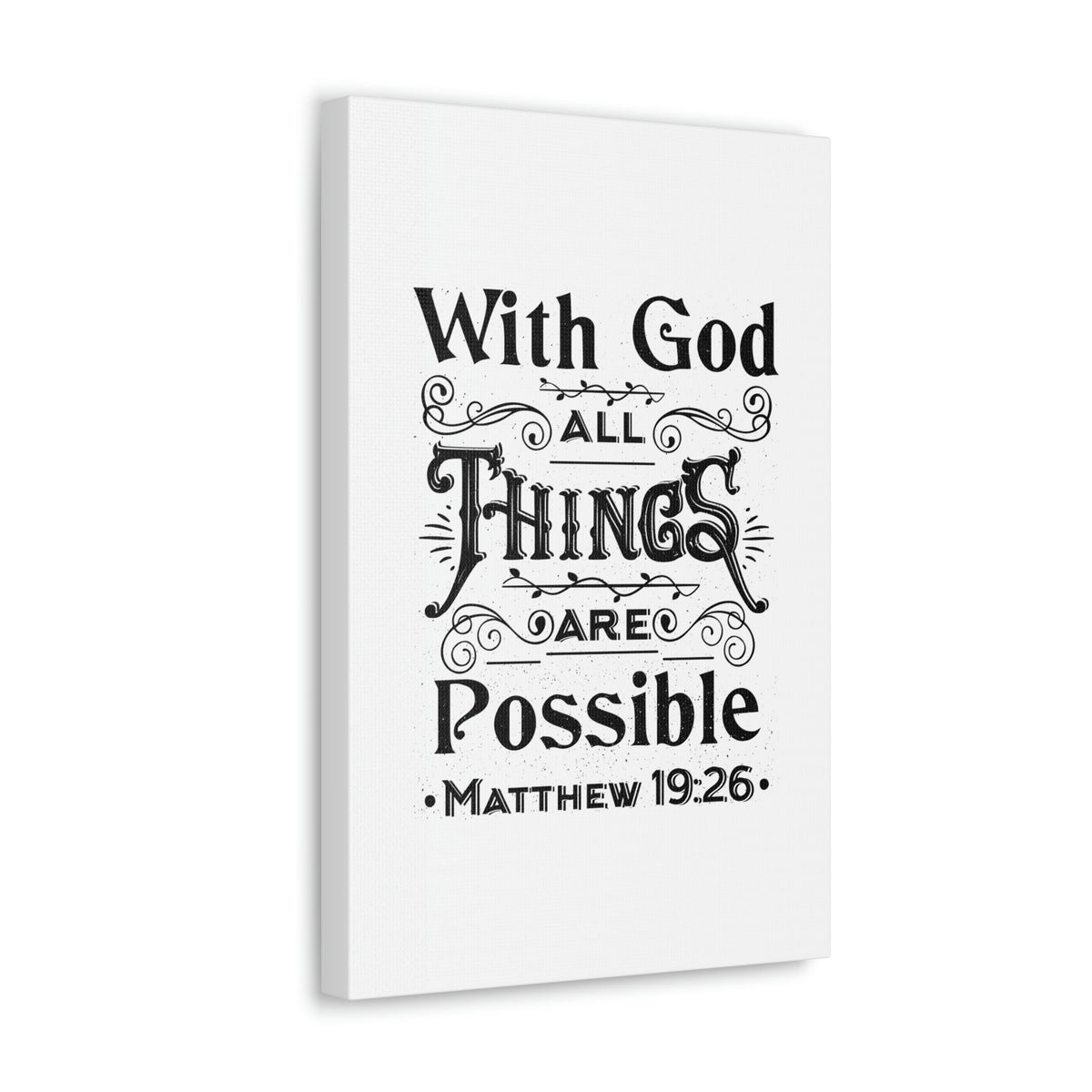 パネルアート Scripture Canvas Things Are Possible Matthew 14:26