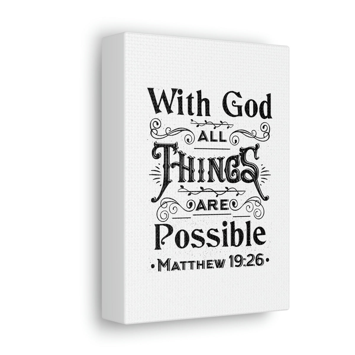 パネルアート Scripture Canvas Things Are Possible Matthew 14:26