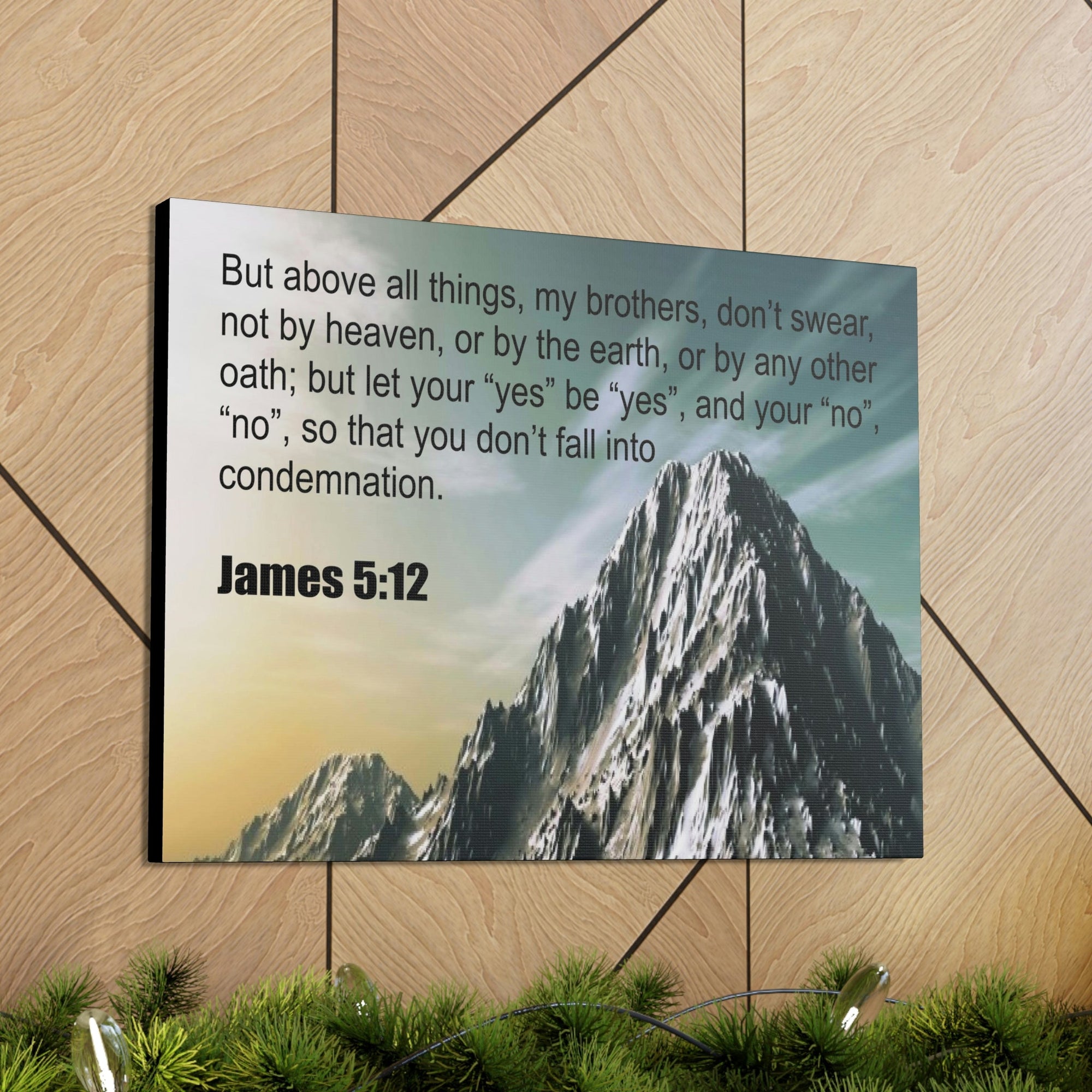 Scripture Walls Above All Things James 5:12 Bible Verse Canvas Christian Wall Art Ready to Hang Unframed-Express Your Love Gifts