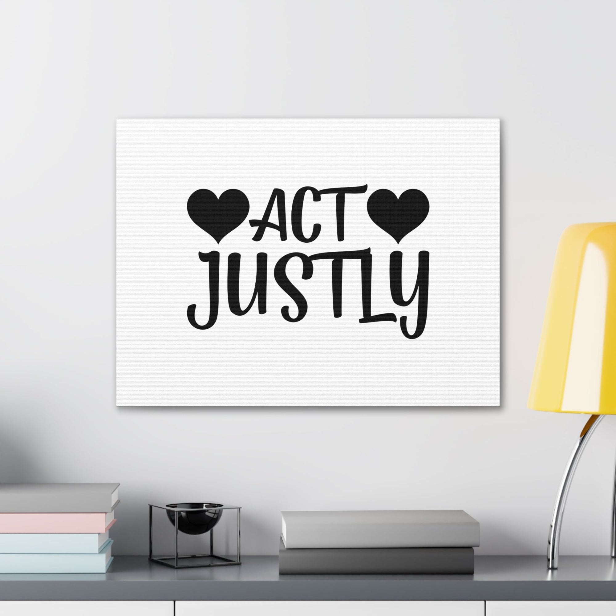 Scripture Walls Act Justly Micah 6:8 Heart Christian Wall Art Bible Verse Print Ready to Hang Unframed-Express Your Love Gifts