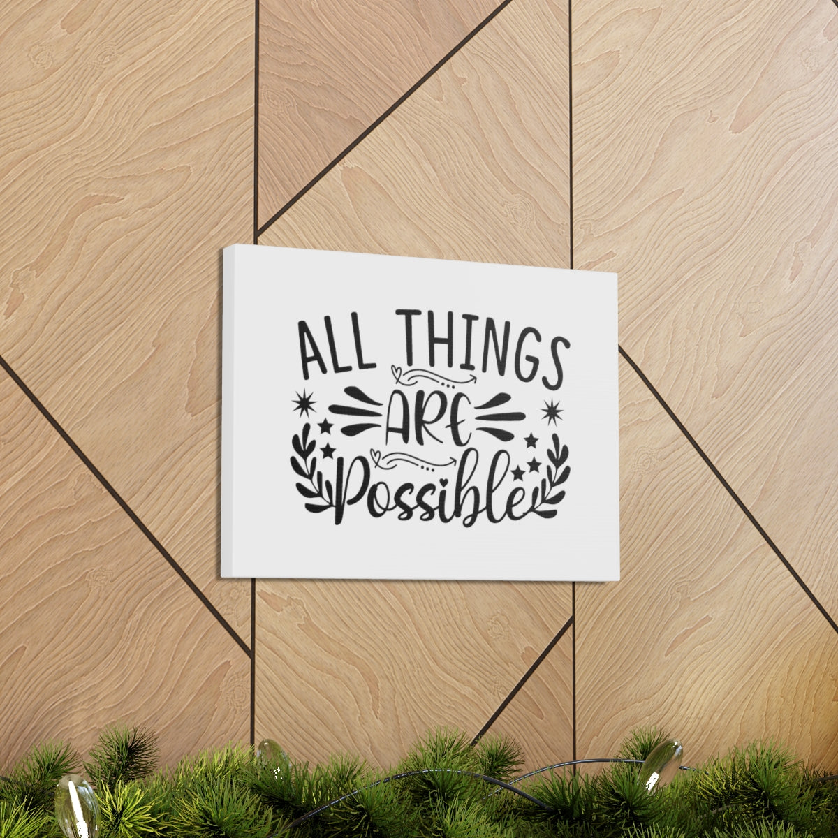 Scripture Walls All Things Are Possible Mark 9:23 Christian Wall Art Bible Verse Print Ready to Hang Unframed-Express Your Love Gifts