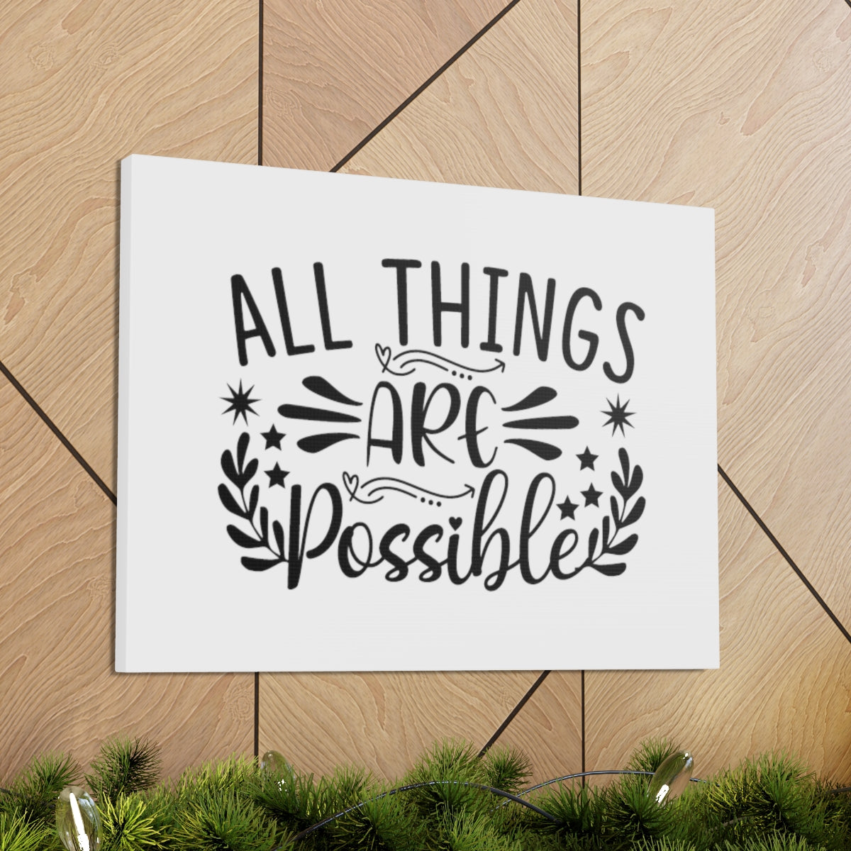 Scripture Walls All Things Are Possible Mark 9:23 Christian Wall Art Bible Verse Print Ready to Hang Unframed-Express Your Love Gifts