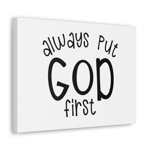 Scripture Walls Always Put God First Proverbs 3:6 Christian Wall Art Print Ready to Hang Unframed-Express Your Love Gifts