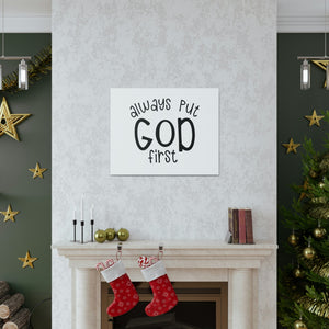 Scripture Walls Always Put God First Proverbs 3:6 Christian Wall Art Print Ready to Hang Unframed-Express Your Love Gifts