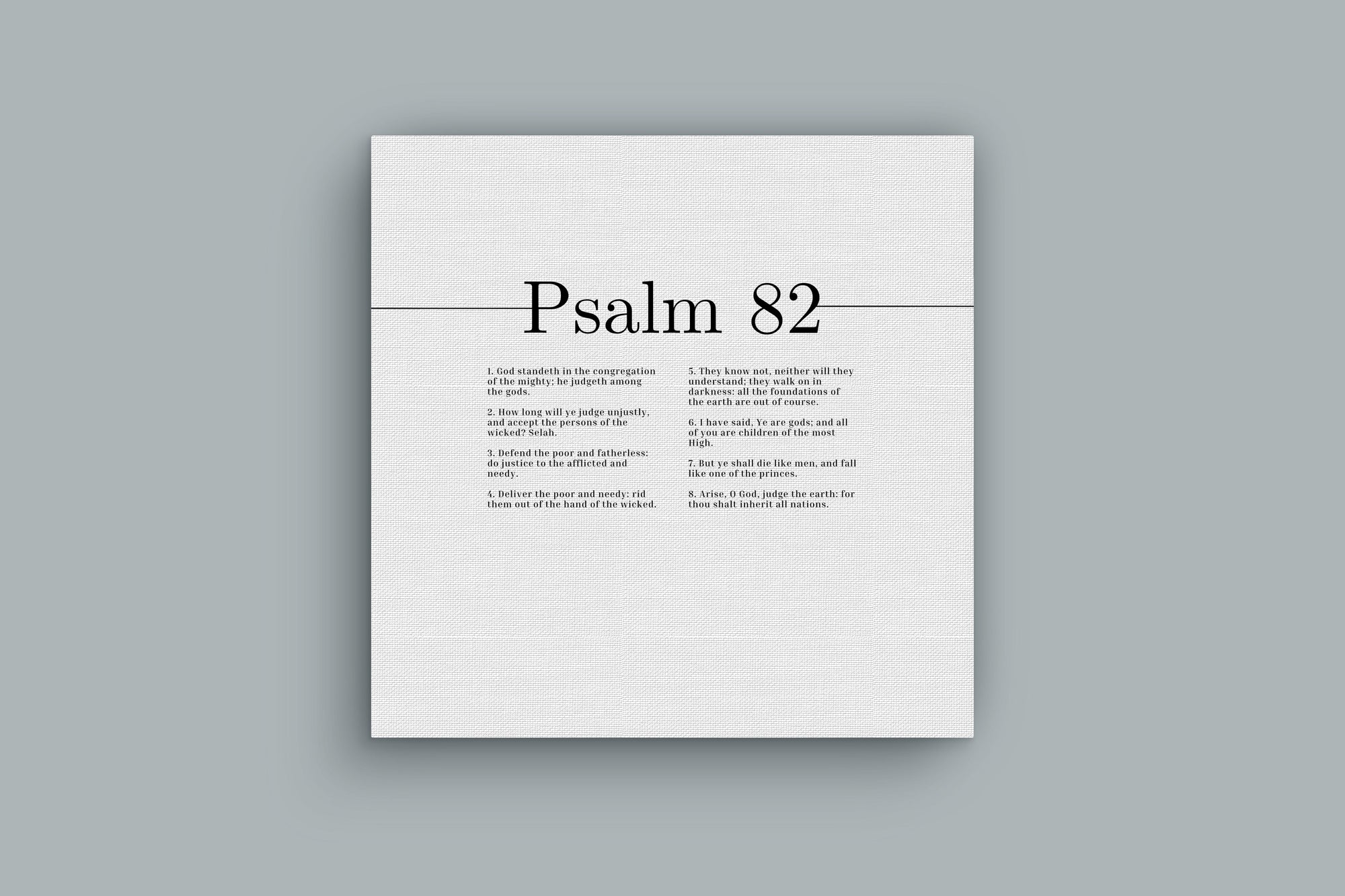 Scripture Walls Arise O God Psalm 82 Bible Verse Canvas Christian Wall Art Ready to Hang Unframed-Express Your Love Gifts