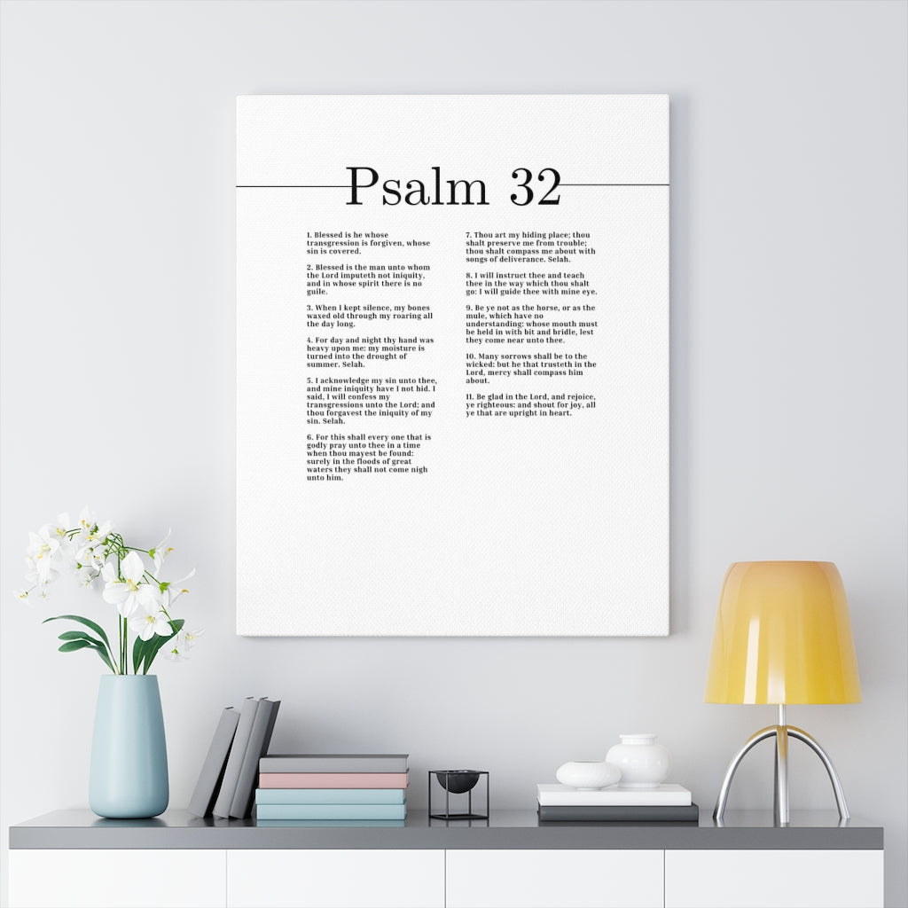 Scripture Walls Be Glad In The Lord Psalm 32 Bible Verse Canvas Christian Wall Art Ready to Hang Unframed-Express Your Love Gifts