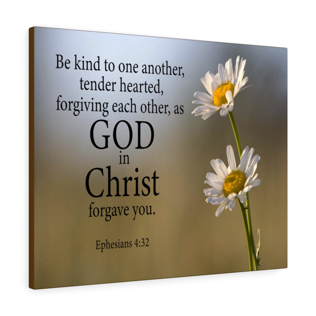 Scripture Walls Be Kind to One Another Ephesians 4:32 Wall Art Christian Home Decor Unframed-Express Your Love Gifts
