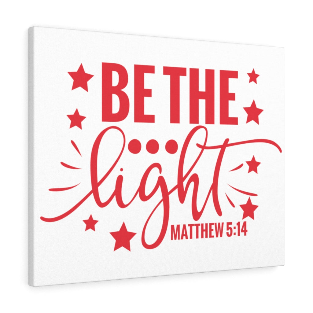 Scripture Walls Be The Light Stars Matthew 5:14 Bible Verse Canvas Christian Wall Art Ready to Hang Unframed-Express Your Love Gifts