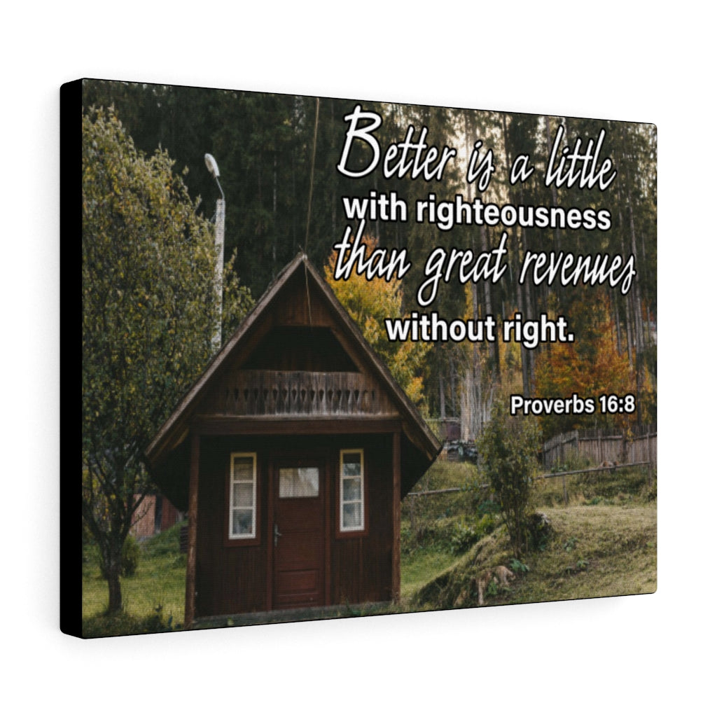 Scripture Walls Better is Little Contentment Proverbs 16:8 Wall Art Christian Home Decor Unframed-Express Your Love Gifts