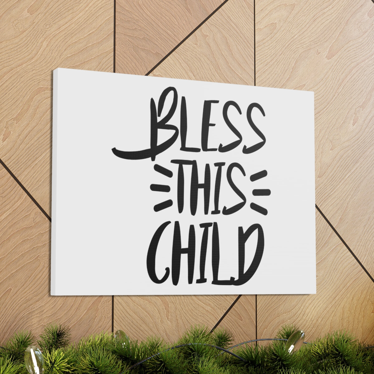 Scripture Walls Bless This Child Luke 18:16 Christian Wall Art Print Ready to Hang Unframed-Express Your Love Gifts