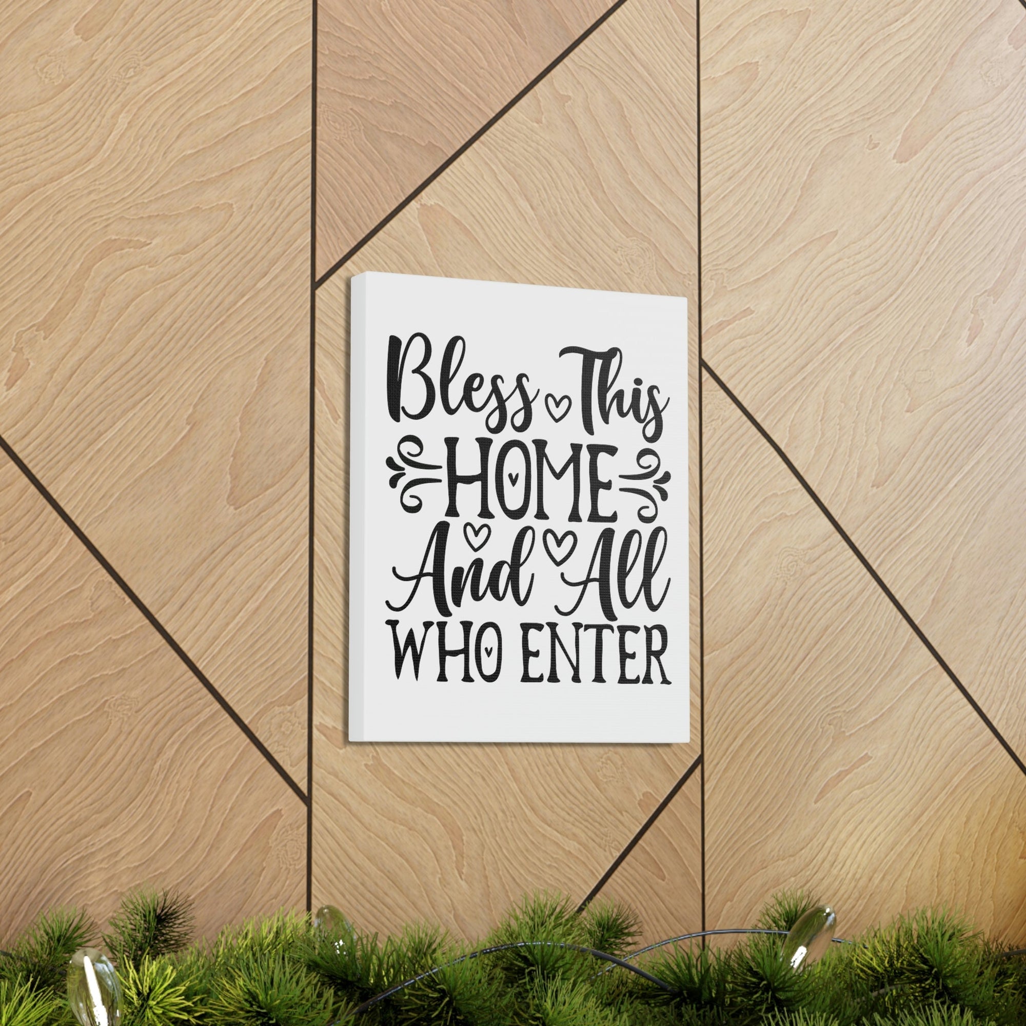 Scripture Walls Bless This Home And All Who Enter Isaiah 32:18 Christian Wall Art Print Ready to Hang Unframed-Express Your Love Gifts