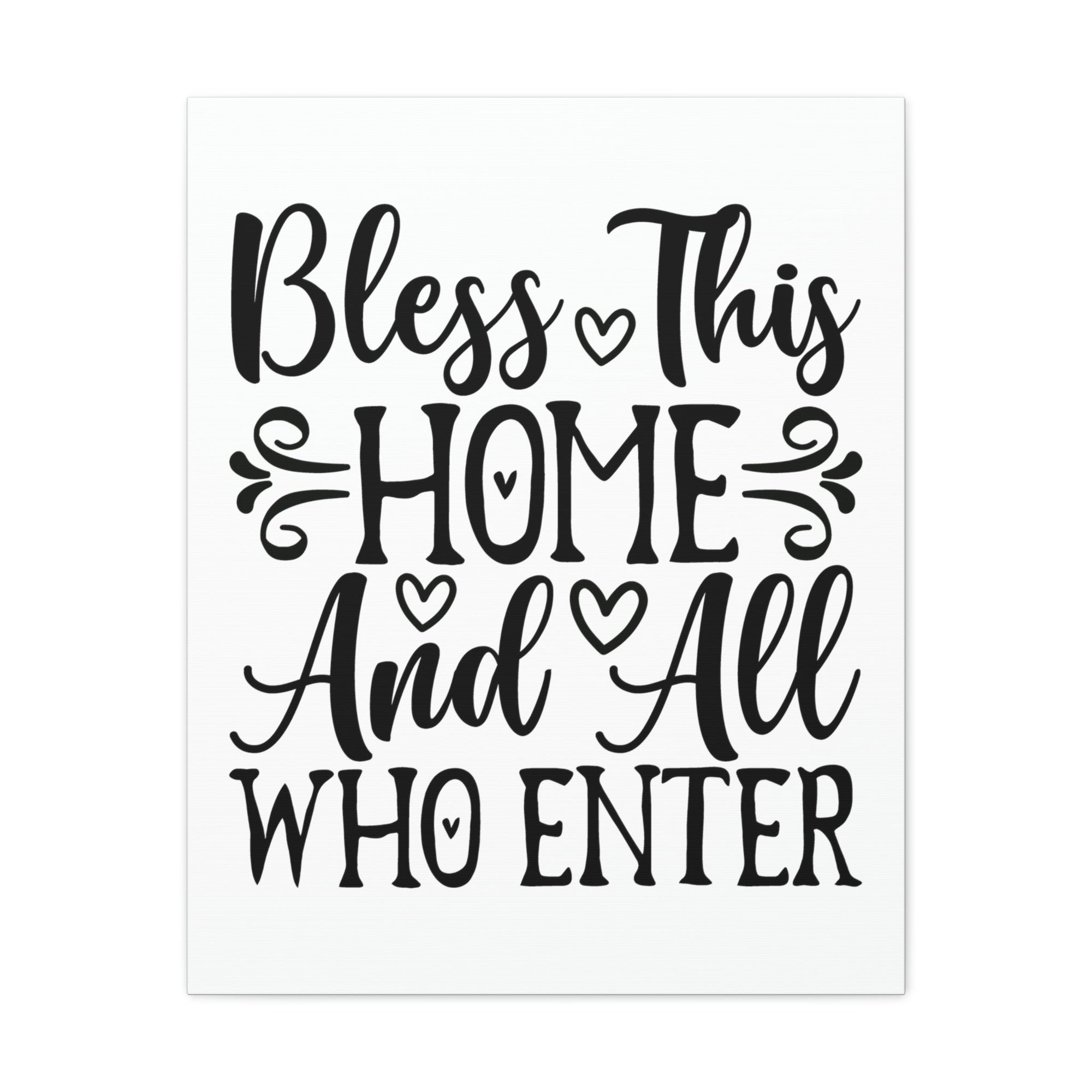 Scripture Walls Bless This Home And All Who Enter Isaiah 32:18 Christian Wall Art Print Ready to Hang Unframed-Express Your Love Gifts