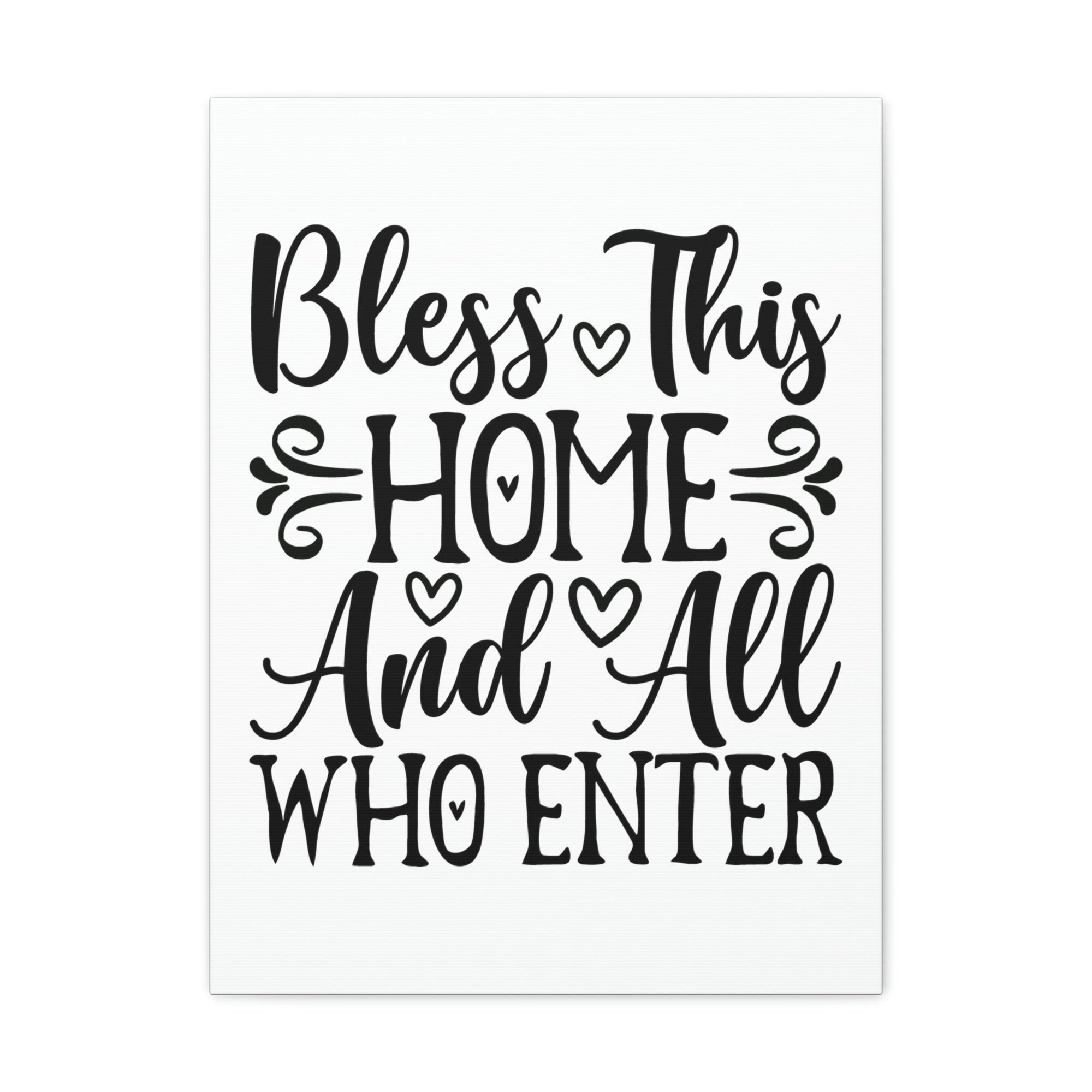 Scripture Walls Bless This Home And All Who Enter Isaiah 32:18 Christian Wall Art Print Ready to Hang Unframed-Express Your Love Gifts