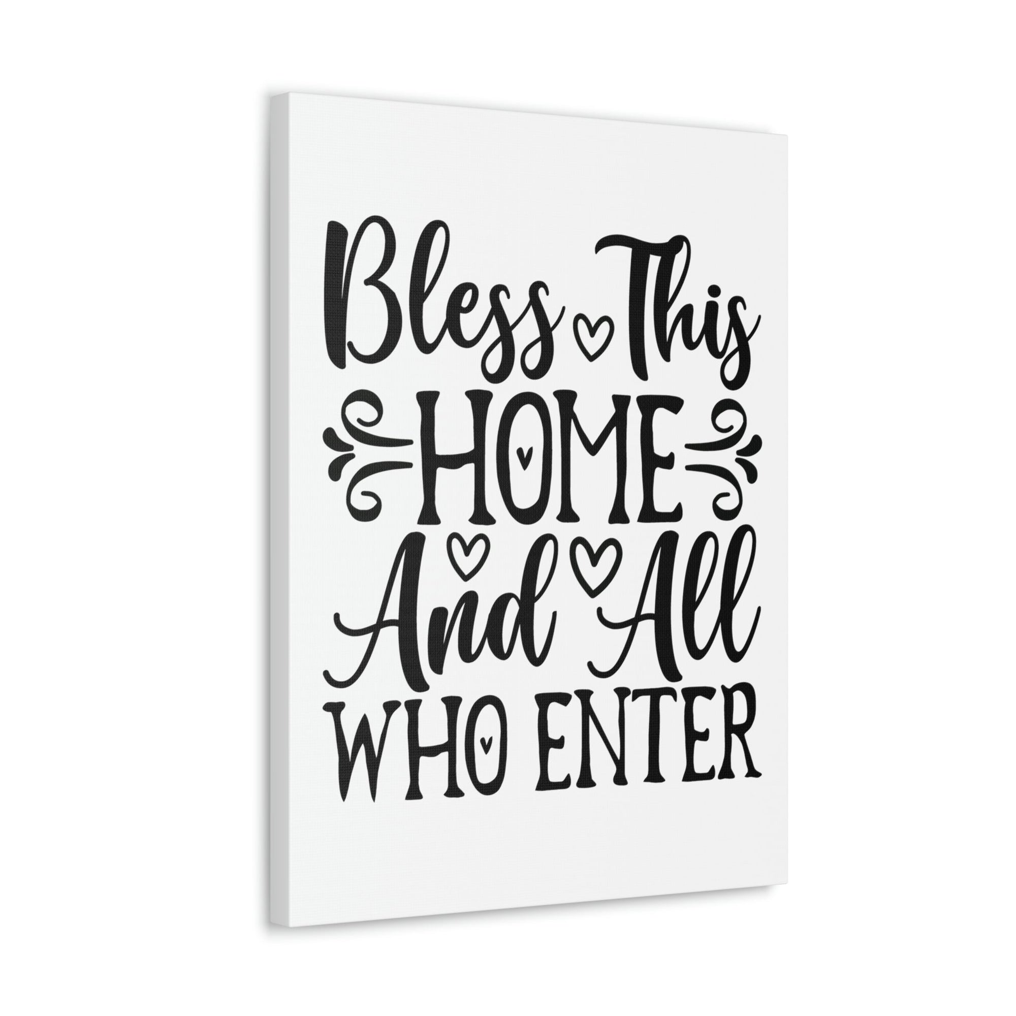 Scripture Walls Bless This Home And All Who Enter Isaiah 32:18 Christian Wall Art Print Ready to Hang Unframed-Express Your Love Gifts