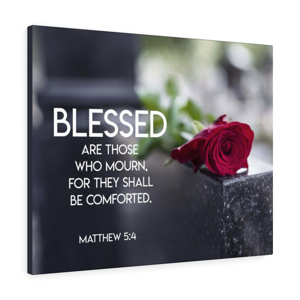 Scripture Walls Blessed Are Mourners Matthew 5:4 Wall Art Christian Home Decor Unframed-Express Your Love Gifts