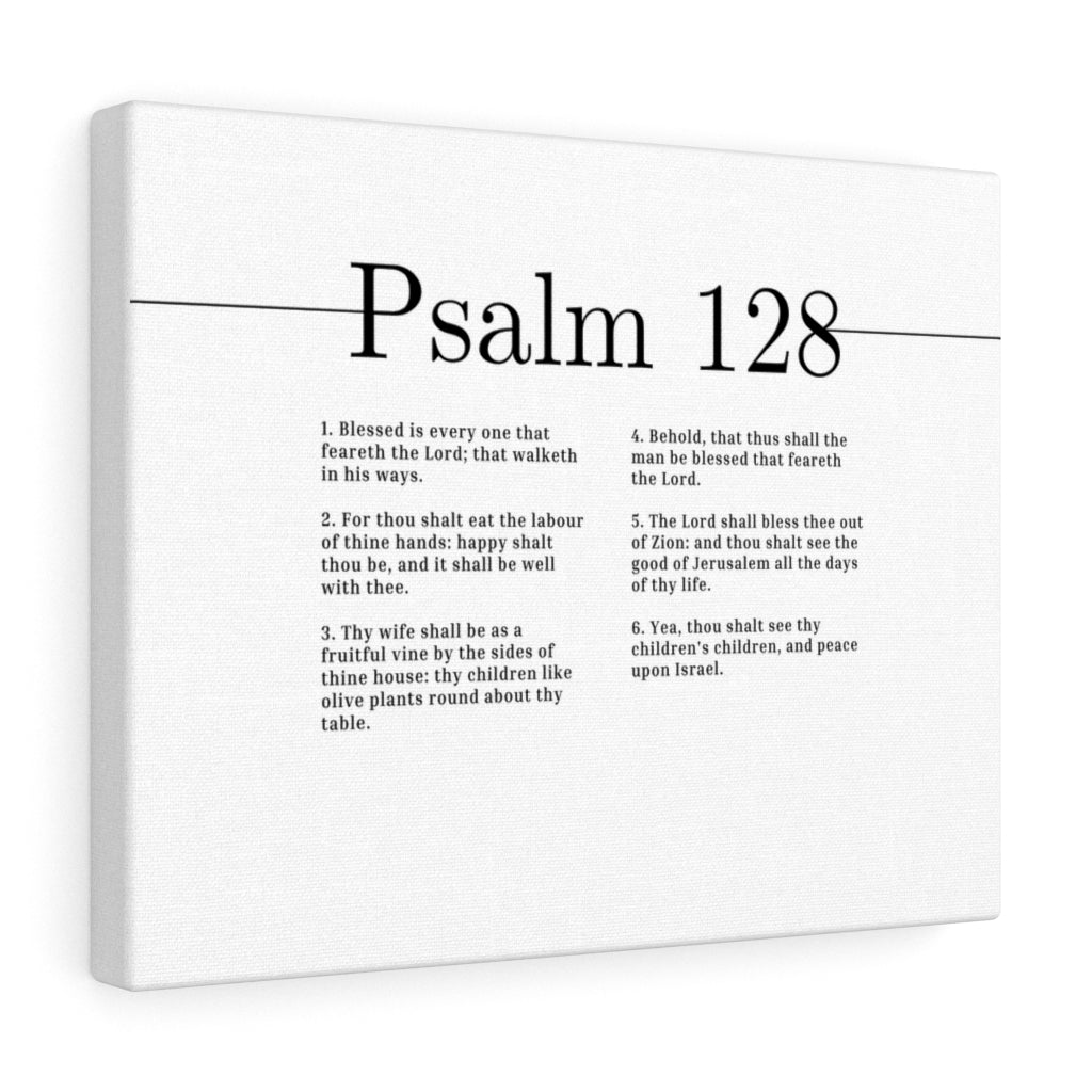 Scripture Walls Blessed Is Every One Psalm 128 Bible Verse Canvas Christian Wall Art Ready to Hang Unframed-Express Your Love Gifts