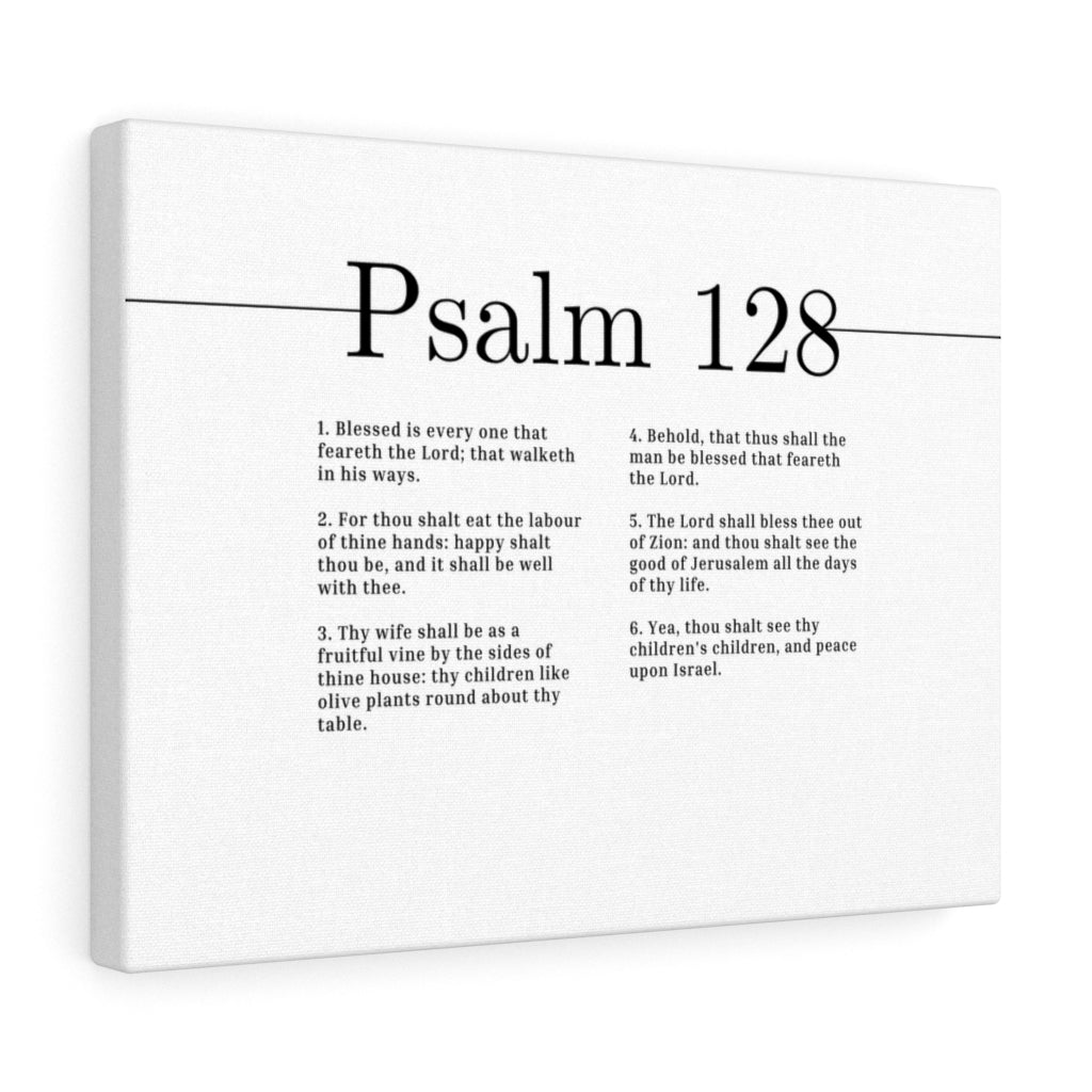 Scripture Walls Blessed Is Every One Psalm 128 Bible Verse Canvas Christian Wall Art Ready to Hang Unframed-Express Your Love Gifts