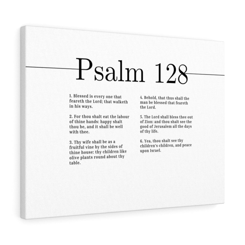 Scripture Walls Blessed Is Every One Psalm 128 Bible Verse Canvas Christian Wall Art Ready to Hang Unframed-Express Your Love Gifts