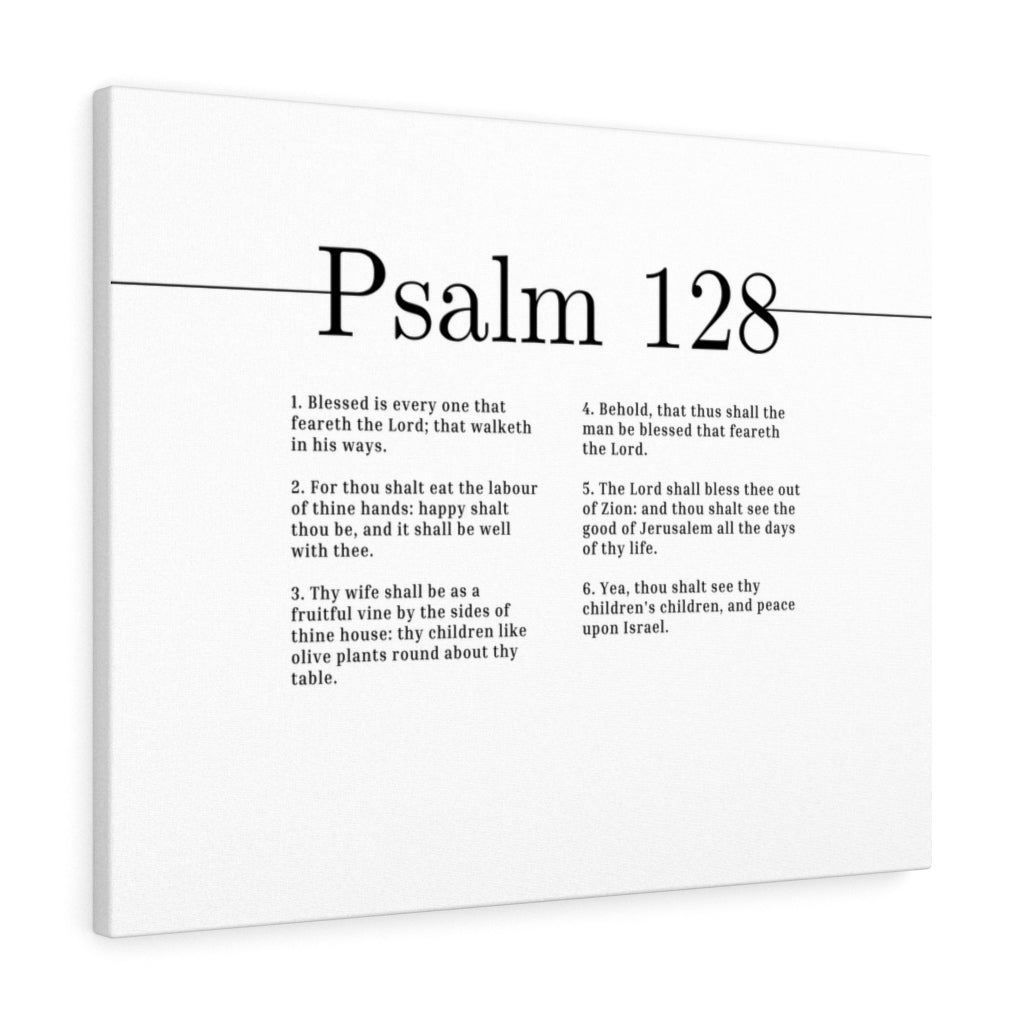 Scripture Walls Blessed Is Every One Psalm 128 Bible Verse Canvas Christian Wall Art Ready to Hang Unframed-Express Your Love Gifts