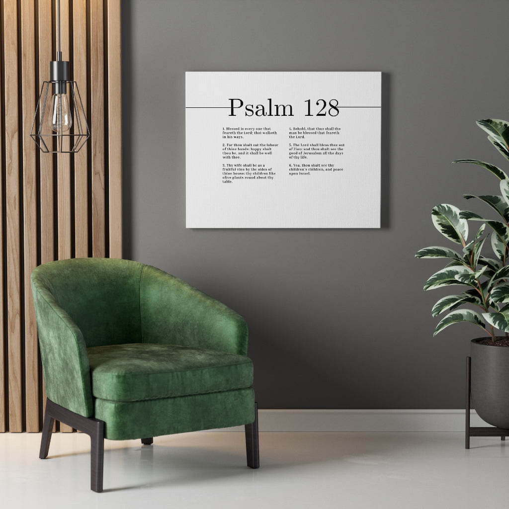 Scripture Walls Blessed Is Every One Psalm 128 Bible Verse Canvas Christian Wall Art Ready to Hang Unframed-Express Your Love Gifts