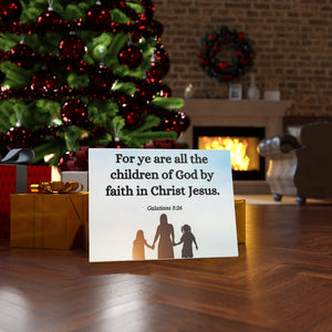 Scripture Walls By Faith Galatians 3:26 Bible Verse Canvas