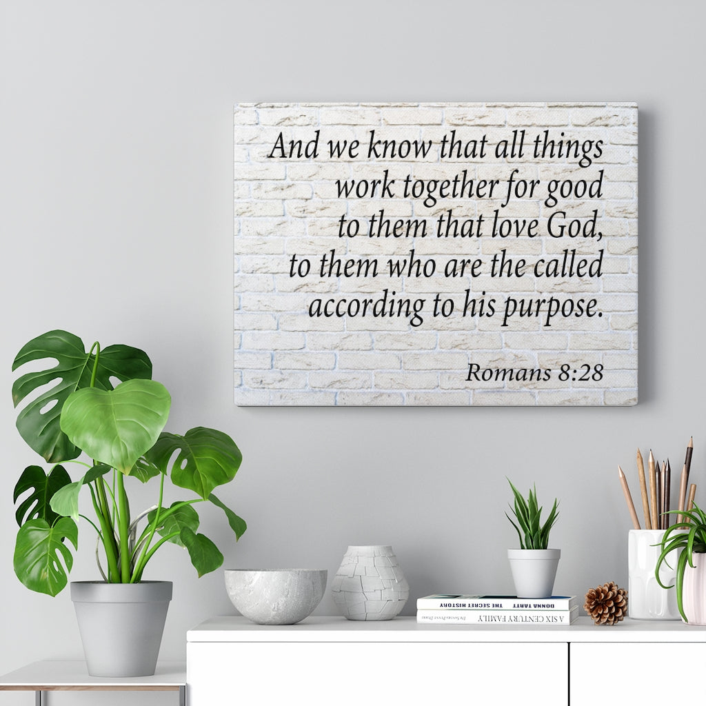 Scripture Walls Called to Purpose Romans 8:28 Wall Art Christian Home Decor Unframed-Express Your Love Gifts