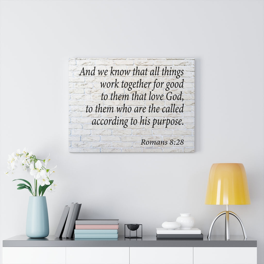 Scripture Walls Called to Purpose Romans 8:28 Wall Art Christian Home Decor Unframed-Express Your Love Gifts