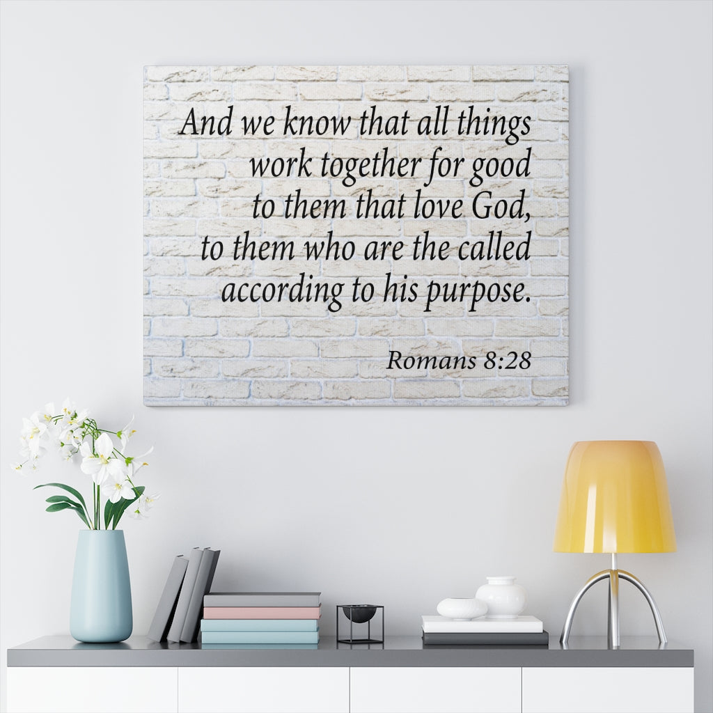 Scripture Walls Called to Purpose Romans 8:28 Wall Art Christian Home Decor Unframed-Express Your Love Gifts