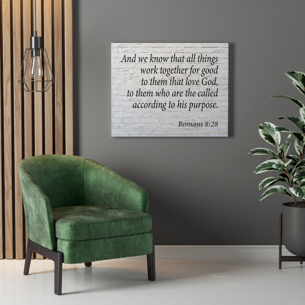 Scripture Walls Called to Purpose Romans 8:28 Wall Art Christian Home Decor Unframed-Express Your Love Gifts