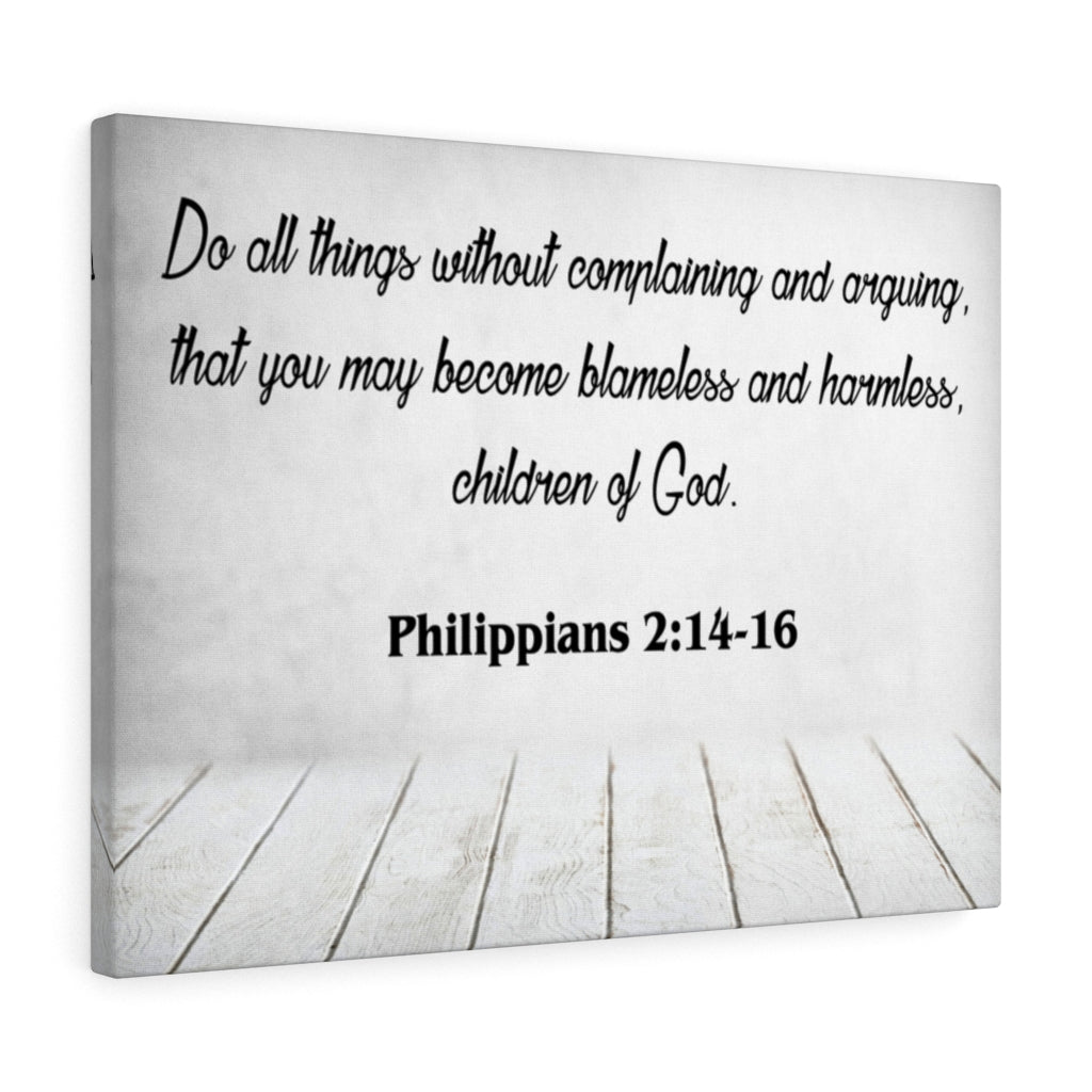 Scripture Walls Children of God Philippians 2:14-16 Scripture Bible Verse Canvas Christian Wall Art Ready to Hang Unframed-Express Your Love Gifts