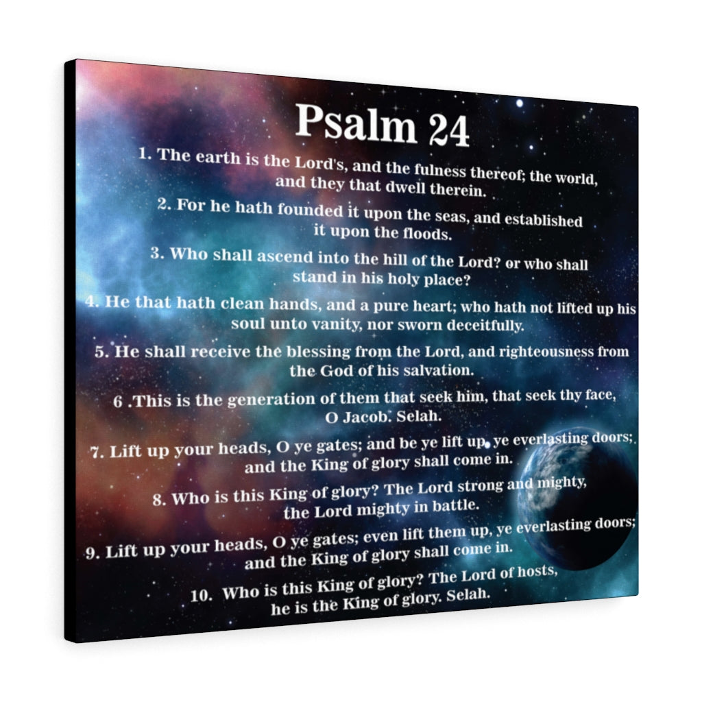 Scripture Walls Christ is King Psalm 24 Bible Verse Canvas Christian Wall Art Ready to Hang Unframed-Express Your Love Gifts